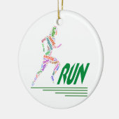 Rijdend meisje keramisch ornament (Links)