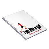 Rijdend meisje notitieboek (Rechterzijde)