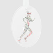 Rijdend meisje ornament (voorkant)