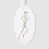 Rijdend meisje ornament (voorkant)