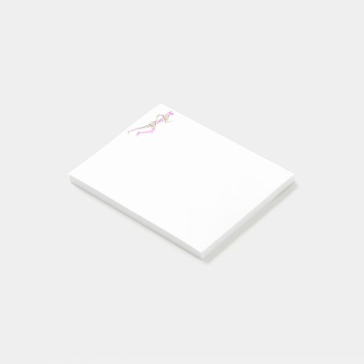 Rijdend meisje post-it® notes (Schuin)