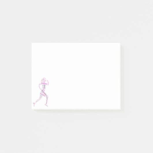 Rijdend meisje post-it® notes (Voorkant)