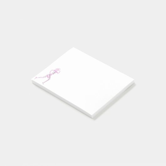 Rijdend meisje post-it® notes (Schuin)