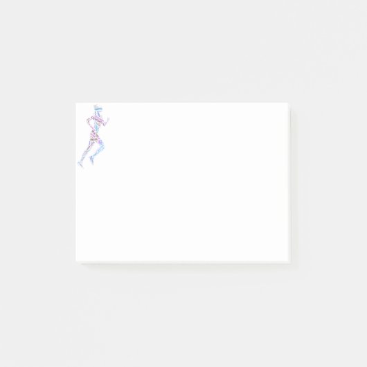 Rijdend meisje post-it® notes (Voorkant)