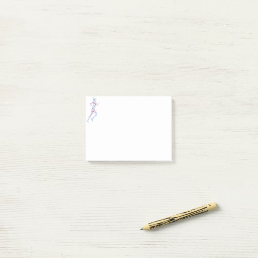 Rijdend meisje post-it® notes (Op bureau)