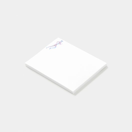 Rijdend meisje post-it® notes (Schuin)
