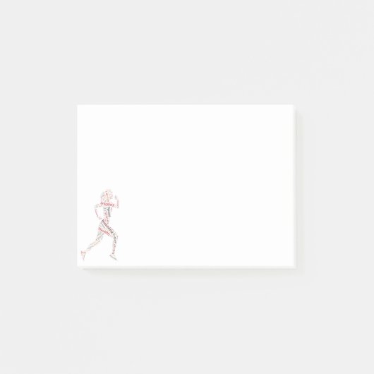 Rijdend meisje post-it® notes (Voorkant)