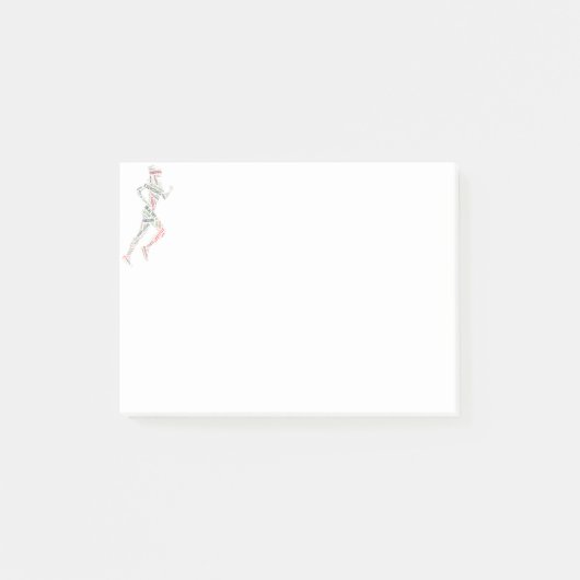 Rijdend meisje post-it® notes (Voorkant)