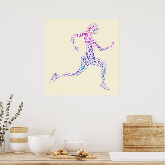 Rijdend meisje poster (Keuken)