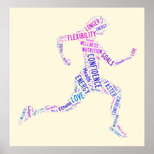 Rijdend meisje poster