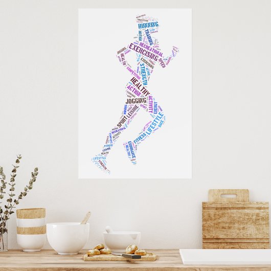 Rijdend meisje poster (Keuken)