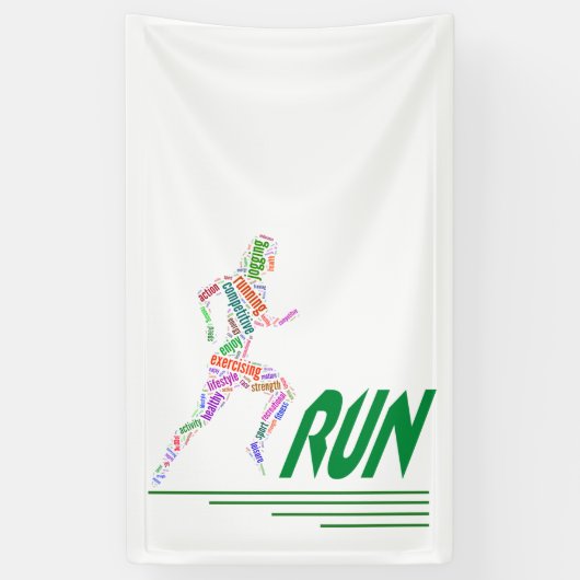 Rijdend meisje spandoek (Verticaal)