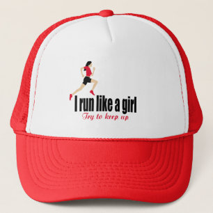 Rijdend meisje trucker pet
