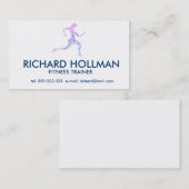 Rijdend meisje visitekaartje (Voorkant / Achterkant)