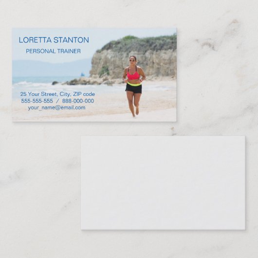 Rijdend meisje visitekaartje (Voorkant / Achterkant)