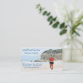 Rijdend meisje visitekaartje (Staand voorkant)