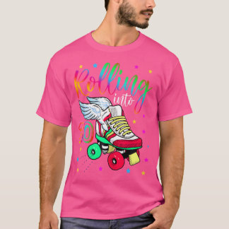 Rijdend Naar 10 Cool 10e Verjaardag Roller Skeen  T-shirt