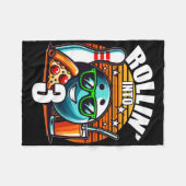 Rijdend naar 3 Bowling Verjaardagsfeestje 3e Verja Fleece Deken (Voorkant (Horizontaal))