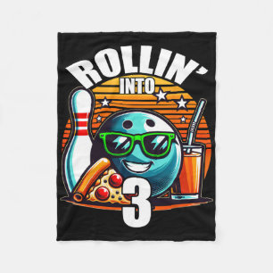 Rijdend naar 3 Bowling Verjaardagsfeestje 3e Verja Fleece Deken