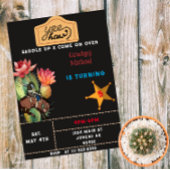 Rijdende Cowboy Western Cactus Verjaardag Kaart