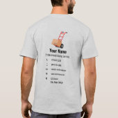  rijdende dienstwagen t-shirt (Achterkant)