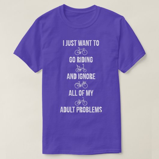 Rijdende fietsen t-shirt (Design voorkant)