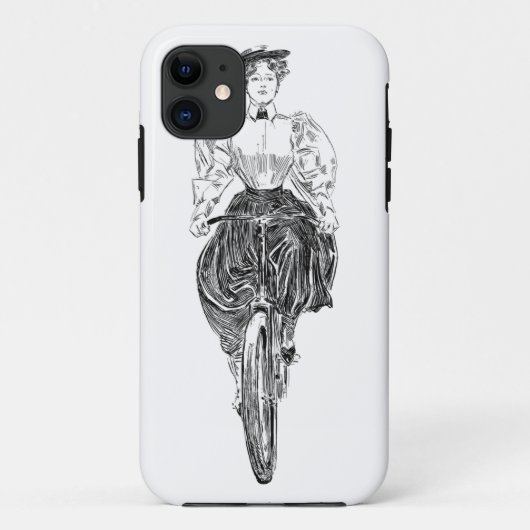 rijdende fietsvrouw Case-Mate iPhone case (Achterkant)