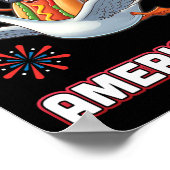 Rijdende Gans Vuurwerk Amerigoose Onafhankelijkhei Poster (Hoek)