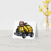 Rijdende grasmaaier notitiekaarten (Gele Bloem)