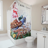 Rijdende sprinkhanen douchegordijn (In situ)