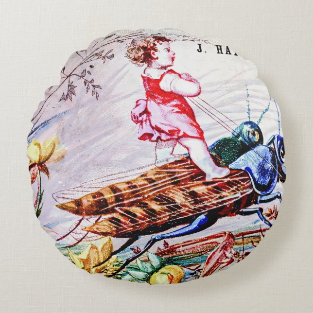 Rijdende sprinkhanen rond kussen (Voorkant)