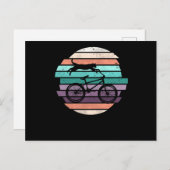 Rijder van kattenfietskattenfietsen briefkaart (Voorkant / Achterkant)