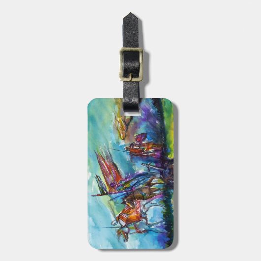 RIJDERS IN HET STORM BAGAGELABEL (Voorkant verticaal)