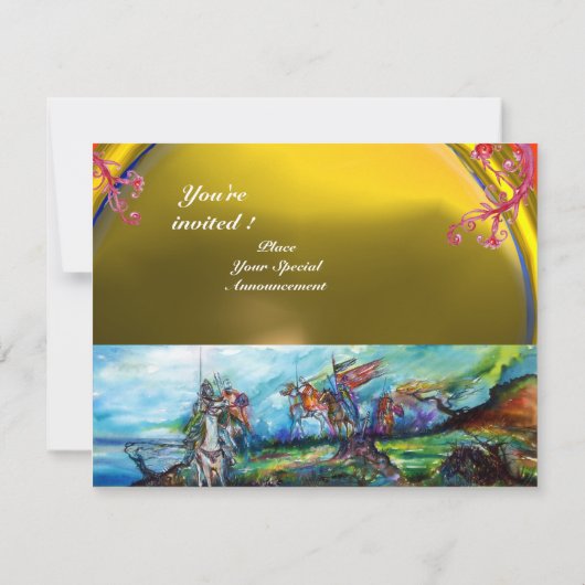 RIJDERS IN HET STORM geel Kaart (Achterkant)