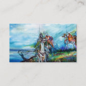 RIJDERS IN HET STORM zwart wit blauw paars bruin Visitekaartje (Achterkant)