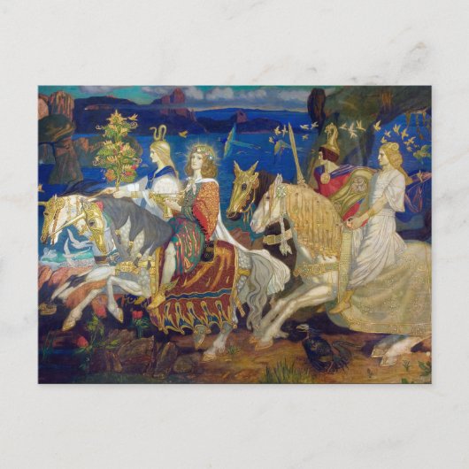 Rijders van de Sidhe, ca. 1911 door John Duncan Briefkaart (Voorkant)