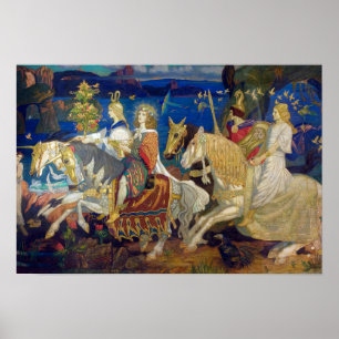 Rijders van de Sidhe, ca. 1911 door John Duncan Poster