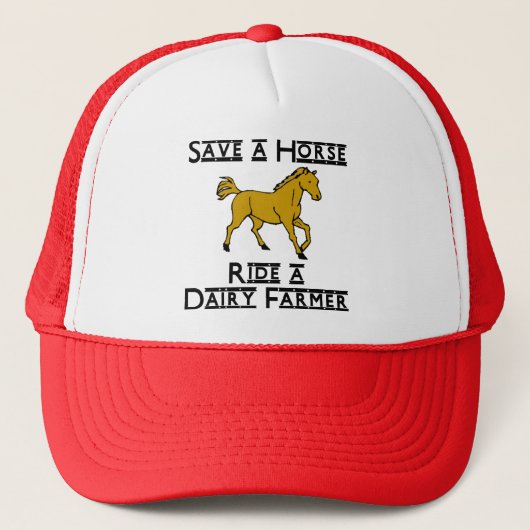 rijdt een melkveehouder trucker pet (Voorkant)