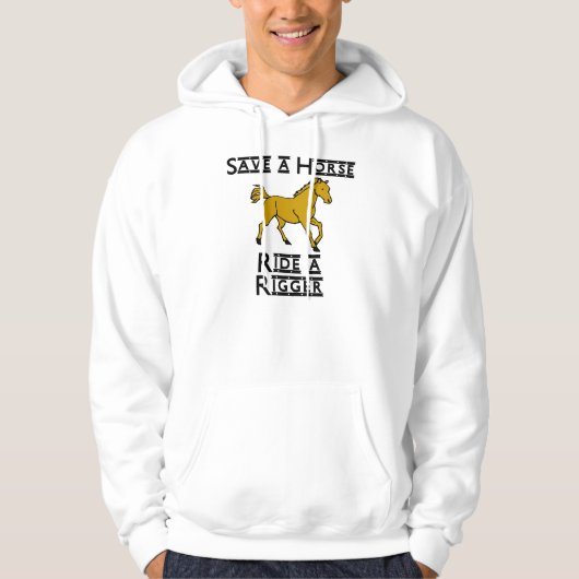rijdt een stijgmachine hoodie (Voorkant)