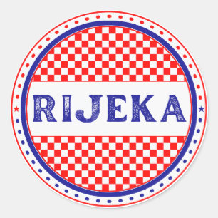 Rijeka City Pride Embleem – Kroatische identiteit Ronde Sticker