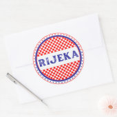Rijeka City Pride Emblem – Croatian Identity Ronde Sticker (Envelop)