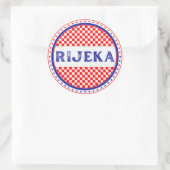Rijeka City Pride Emblem – Croatian Identity Ronde Sticker (Tas)