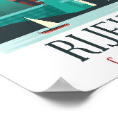 Rijeka Croatia Vintage Minimal Poster (Hoek)