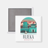 Rijeka Kroatië  Minimal Magnet (Voorkant / Achterkant)