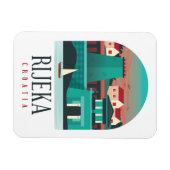 Rijeka Kroatië  minimale fotomagneet Magneet (Horizontaal)