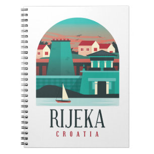 Rijeka Kroatië  minimale fotomagneet Notitieboek