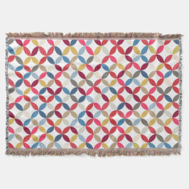 Rijekkwarten herhalen bladeren stijlpatroon werpen deken