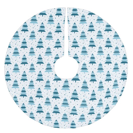 RIJEN BLAUWE & WITTE KERSTBOMEN KERSTBOOM ROK (Voorkant)