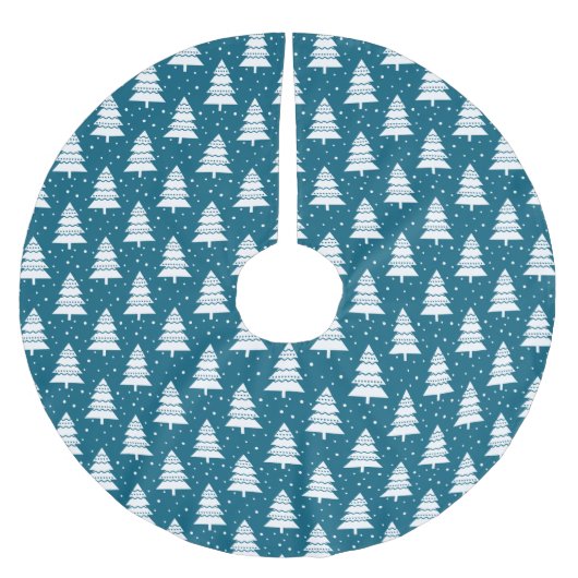 RIJEN BLAUWE & WITTE KERSTBOMEN KERSTBOOM ROK (Voorkant)