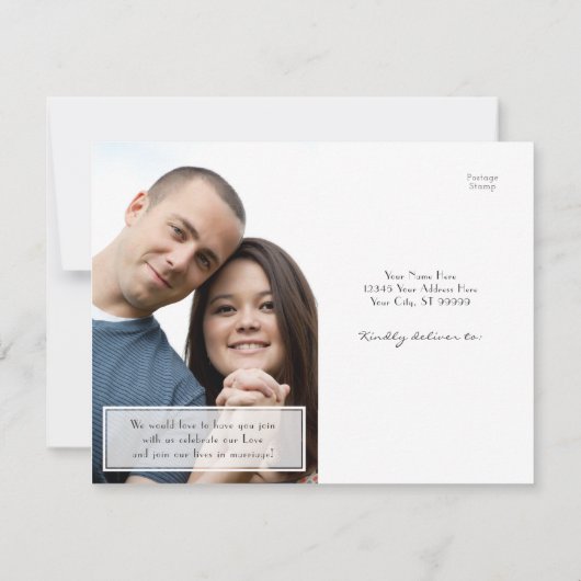 Rijen en Edisonlichten Opslaan Briefkaart Datum (Achterkant)